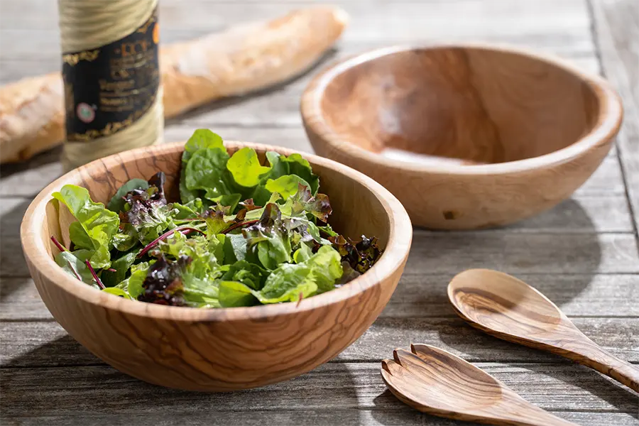 Salatschuesseln Olivenholz